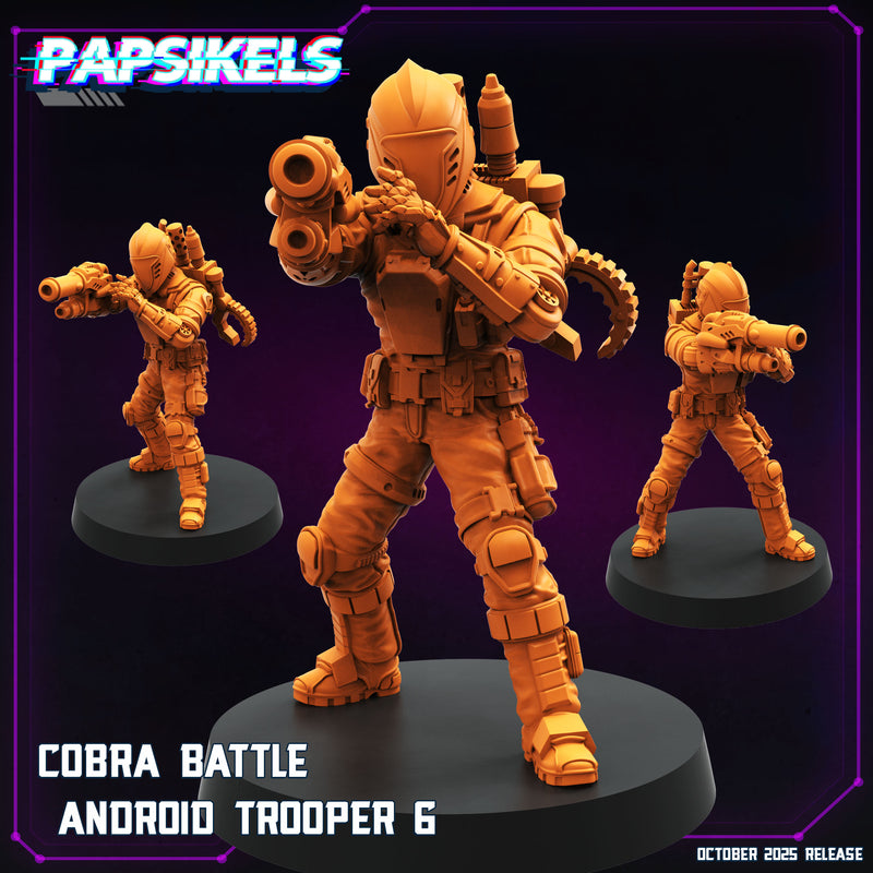 Cobra Battle Android Trooper Miniatures | Cyberpunk | Papsikels