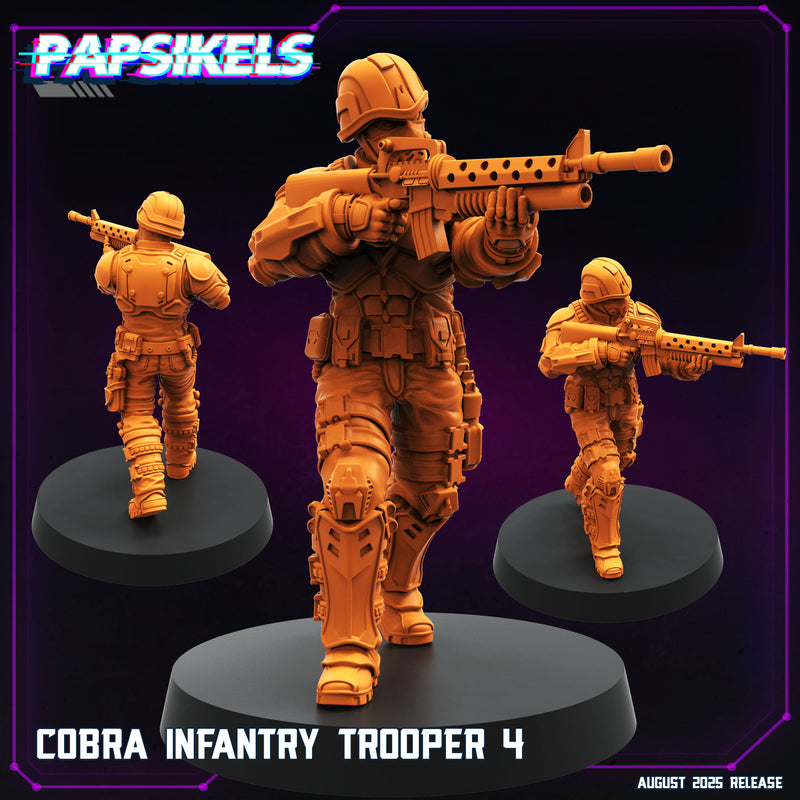 Cobra Infantry Trooper Miniatures | Cyberpunk | Papsikels