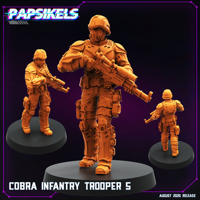 Cobra Infantry Trooper Miniatures | Cyberpunk | Papsikels