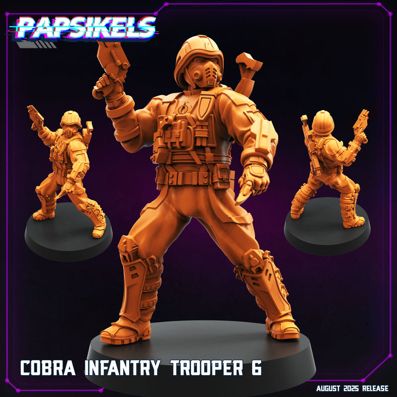 Cobra Infantry Trooper Miniatures | Cyberpunk | Papsikels
