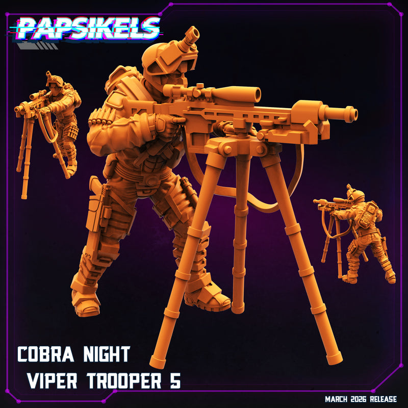Human Cobra Night Viper Troopers Miniatures | Cyberpunk | Papsikels