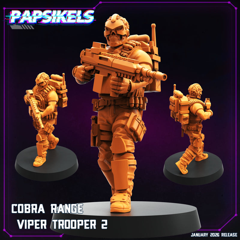 Cobra Range Viper Trooper Miniatures | Cyberpunk | Papsikels