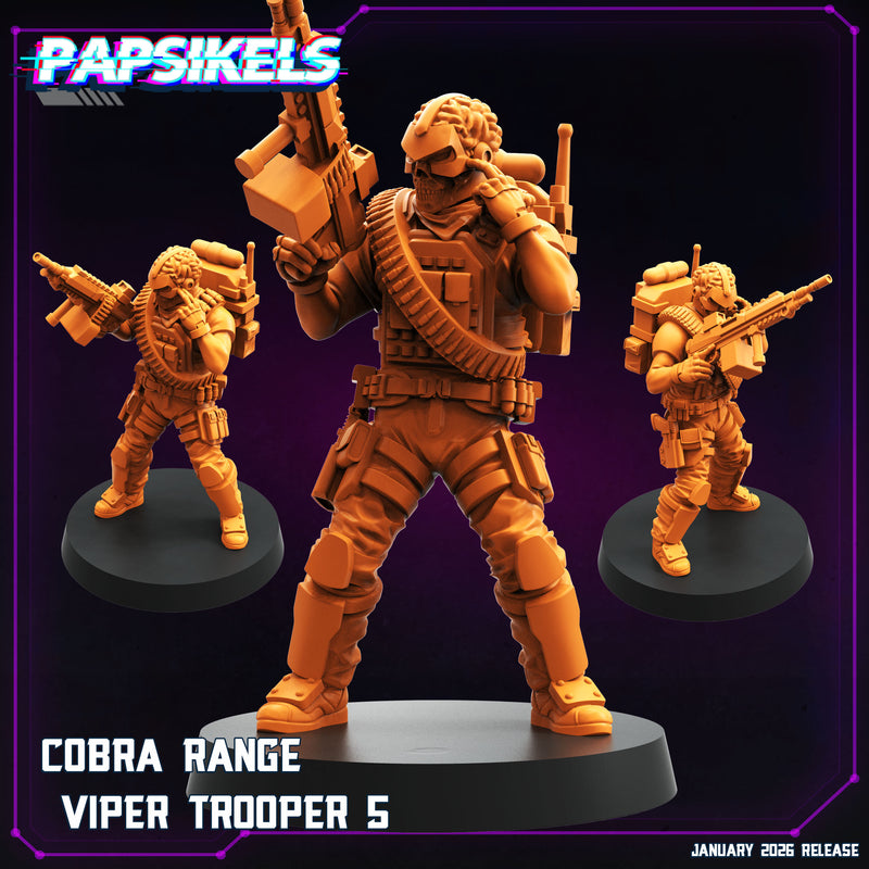 Cobra Range Viper Trooper Miniatures | Cyberpunk | Papsikels