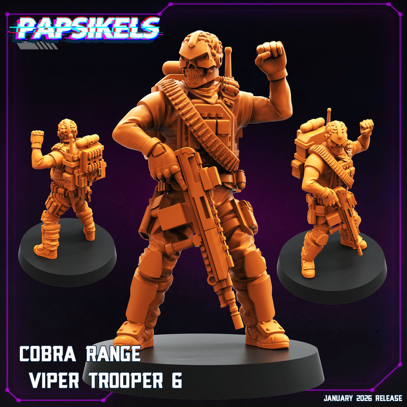 Cobra Range Viper Trooper Miniatures | Cyberpunk | Papsikels