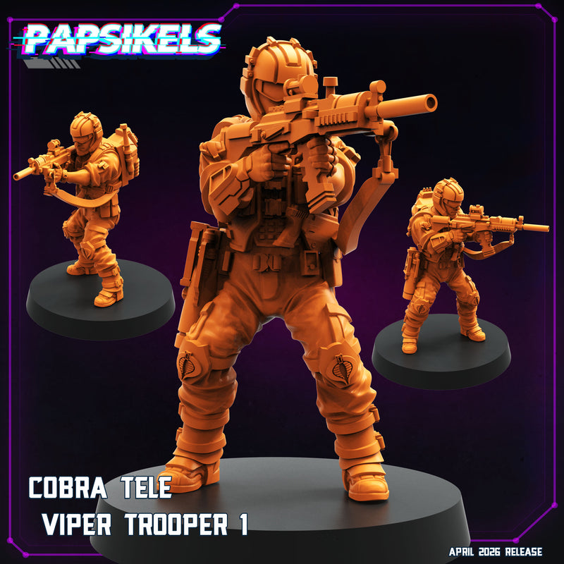 Cobra Tele Viper Troopers Miniatures | Cyberpunk | Papsikels