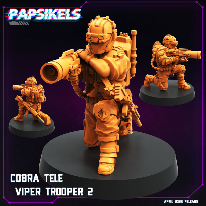 Cobra Tele Viper Troopers Miniatures | Cyberpunk | Papsikels