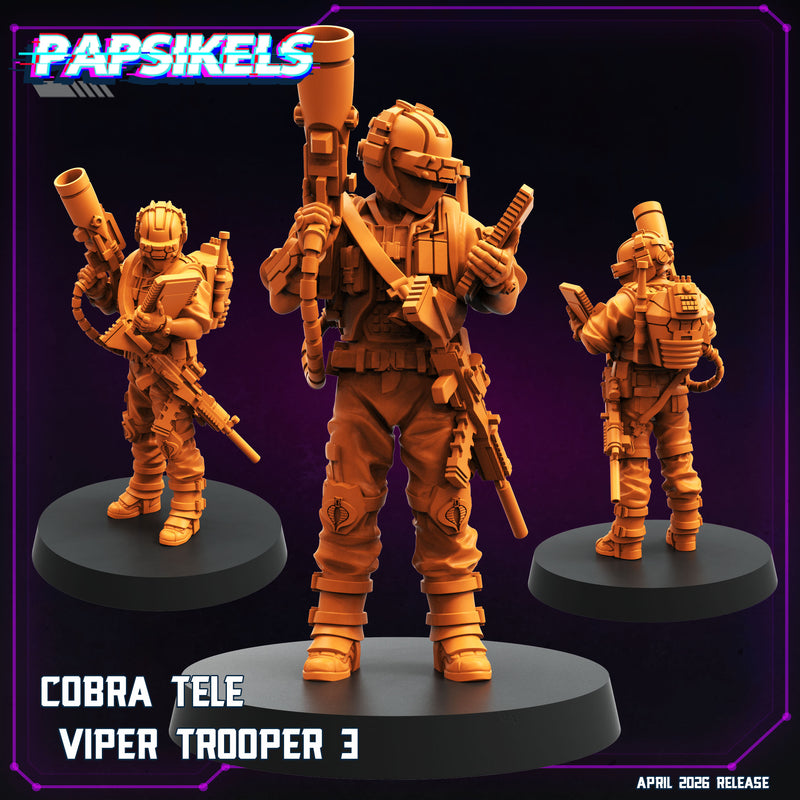 Cobra Tele Viper Troopers Miniatures | Cyberpunk | Papsikels