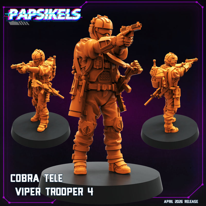 Cobra Tele Viper Troopers Miniatures | Cyberpunk | Papsikels