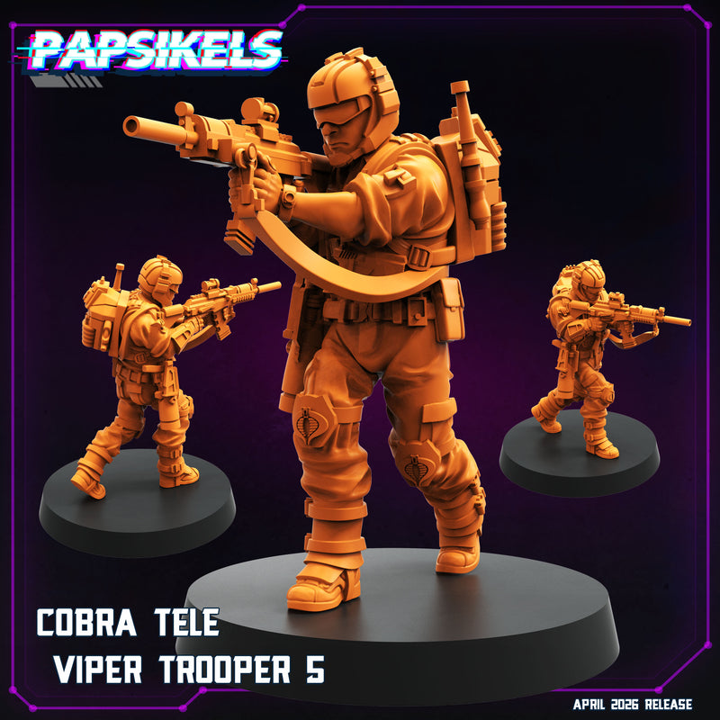 Cobra Tele Viper Troopers Miniatures | Cyberpunk | Papsikels