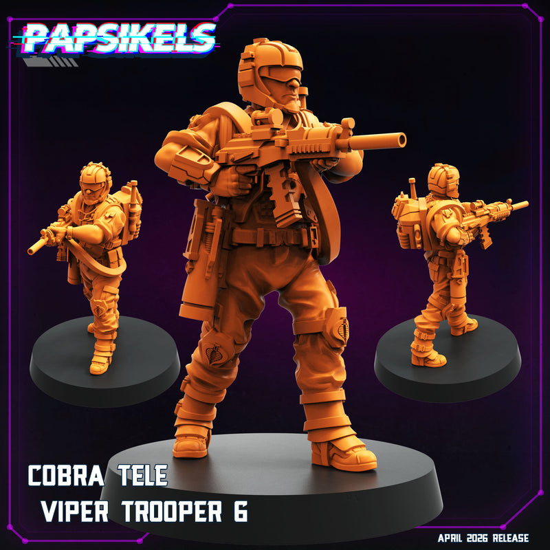 Cobra Tele Viper Troopers Miniatures | Cyberpunk | Papsikels