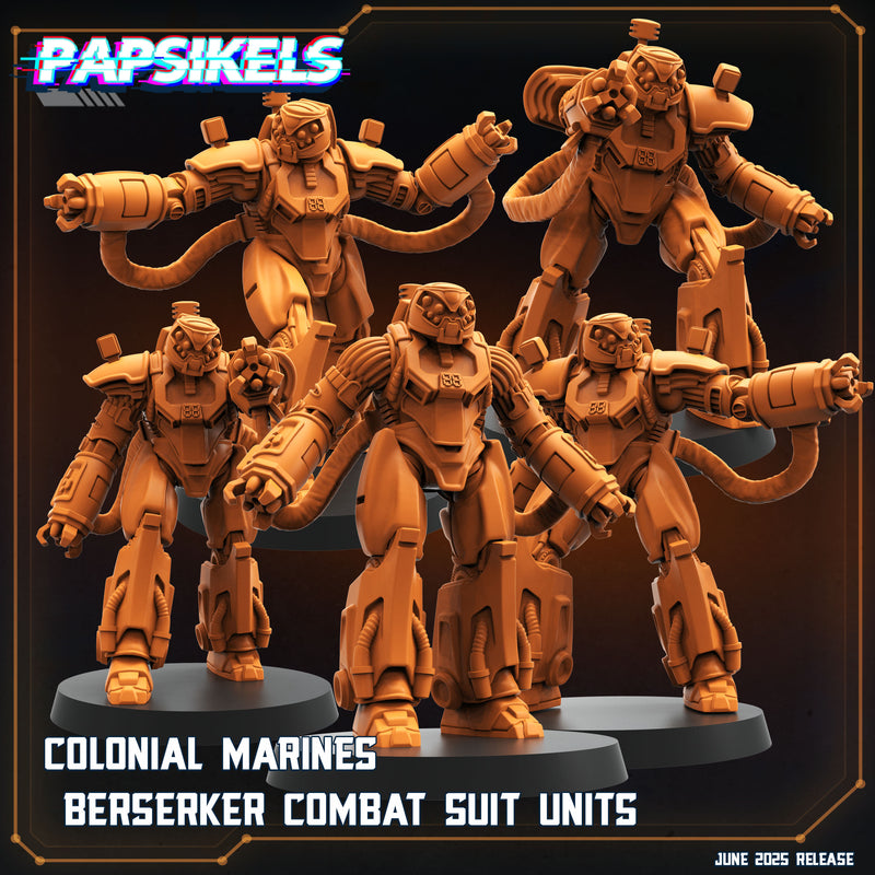 Berserker Combat Suit Miniatures | Aliens Vs Humans XVIII Dark Space | Papsikels