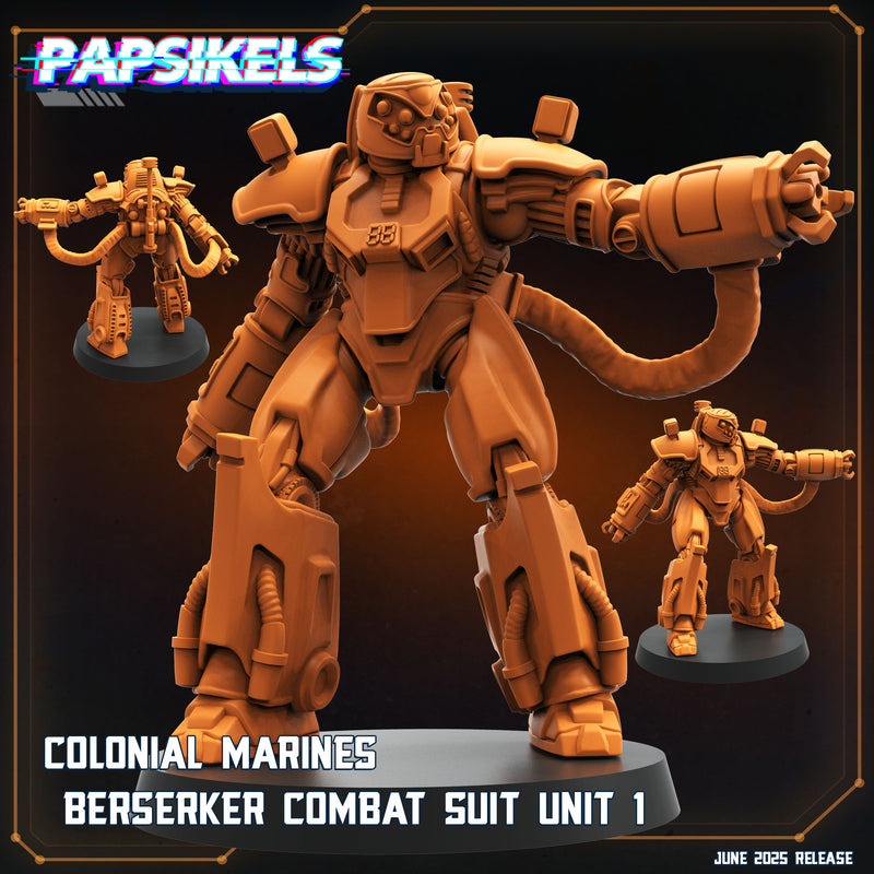 Berserker Combat Suit Miniatures | Aliens Vs Humans XVIII Dark Space | Papsikels