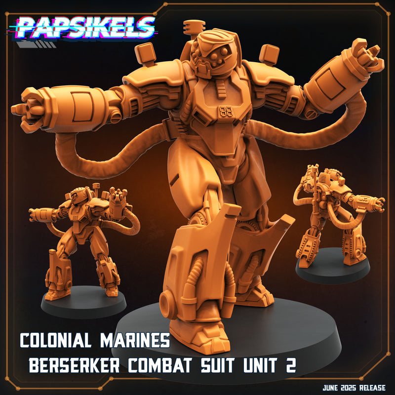 Berserker Combat Suit Miniatures | Aliens Vs Humans XVIII Dark Space | Papsikels