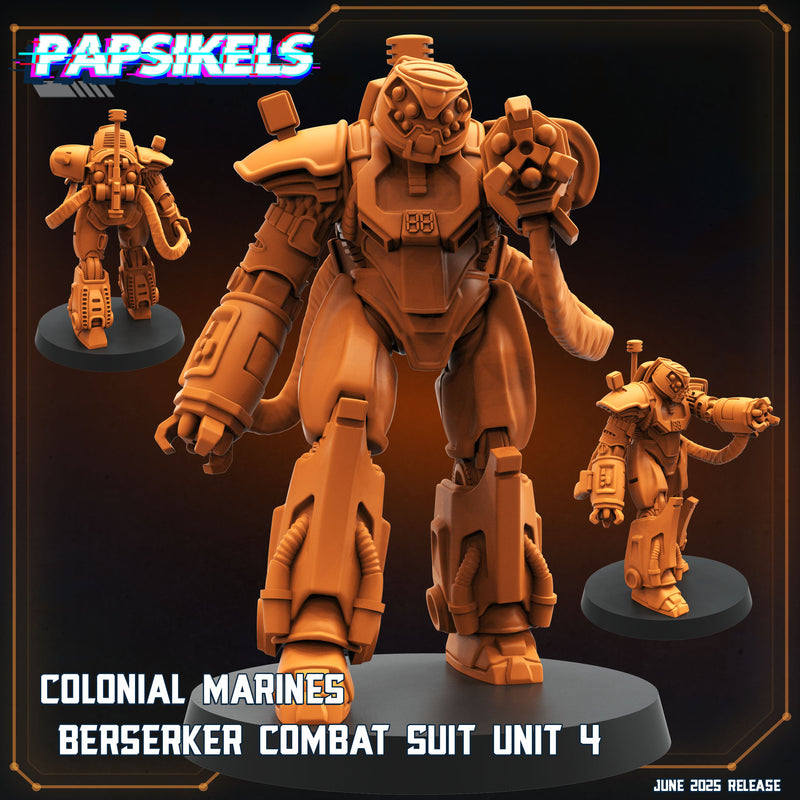 Berserker Combat Suit Miniatures | Aliens Vs Humans XVIII Dark Space | Papsikels