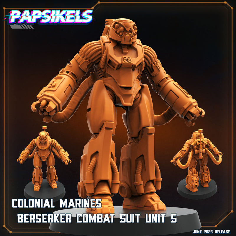 Berserker Combat Suit Miniatures | Aliens Vs Humans XVIII Dark Space | Papsikels