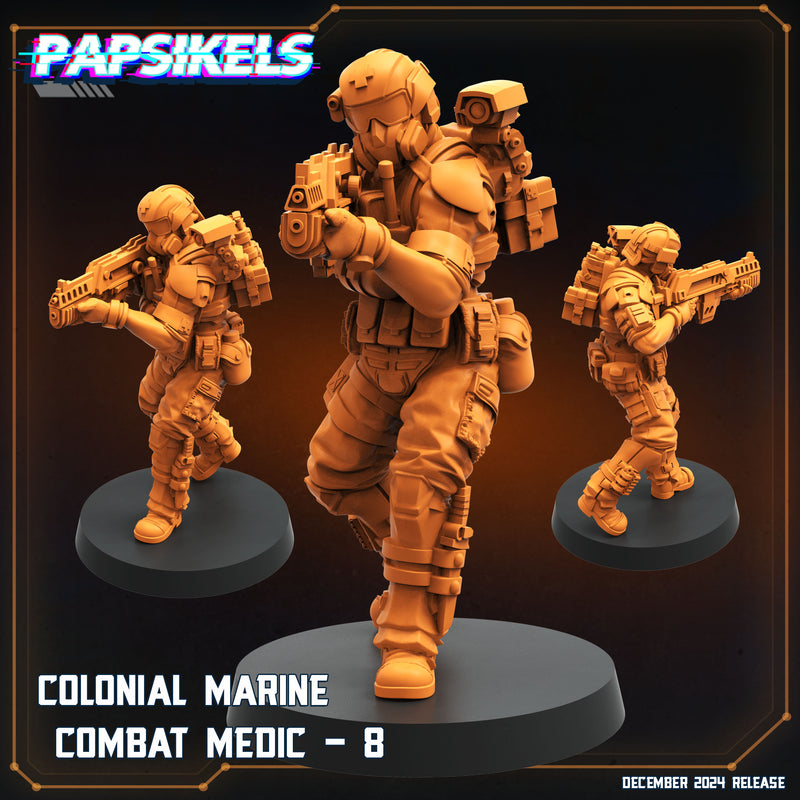 Colonial Combat Medic Miniatures | Aliens Vs Humans XII Space Dead | Papsikels