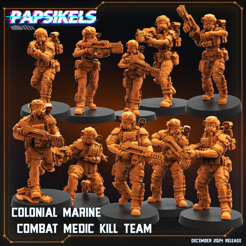 Colonial Combat Medic Miniatures | Aliens Vs Humans XII Space Dead | Papsikels