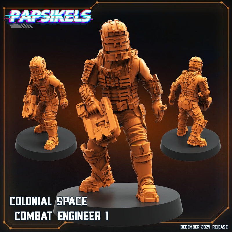 Combat Engineer Miniatures | Aliens Vs Humans XII Space Dead | Papsikels