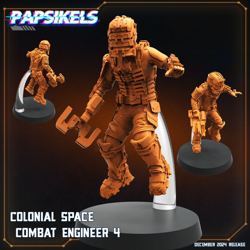 Combat Engineer Miniatures | Aliens Vs Humans XII Space Dead | Papsikels