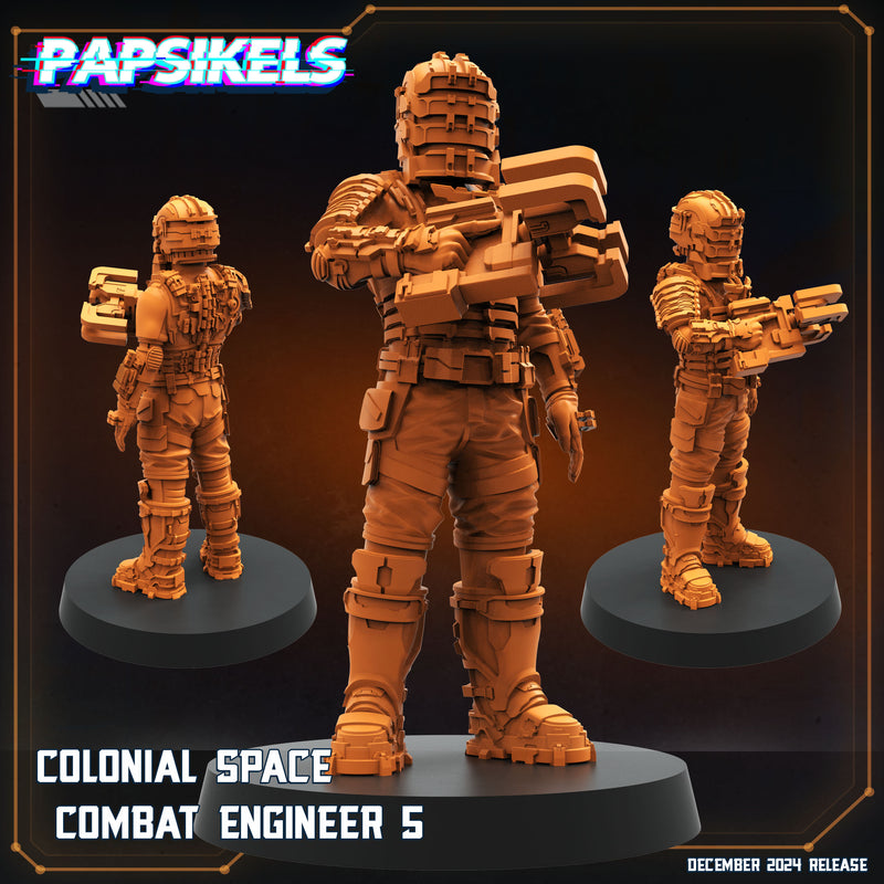 Combat Engineer Miniatures | Aliens Vs Humans XII Space Dead | Papsikels