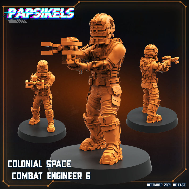 Combat Engineer Miniatures | Aliens Vs Humans XII Space Dead | Papsikels