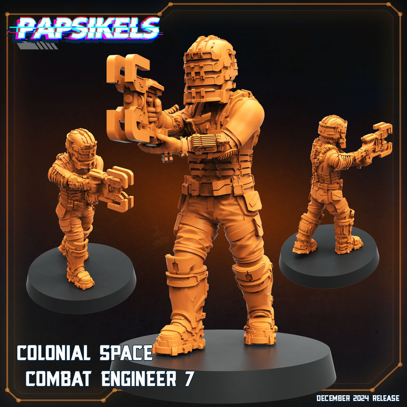 Combat Engineer Miniatures | Aliens Vs Humans XII Space Dead | Papsikels