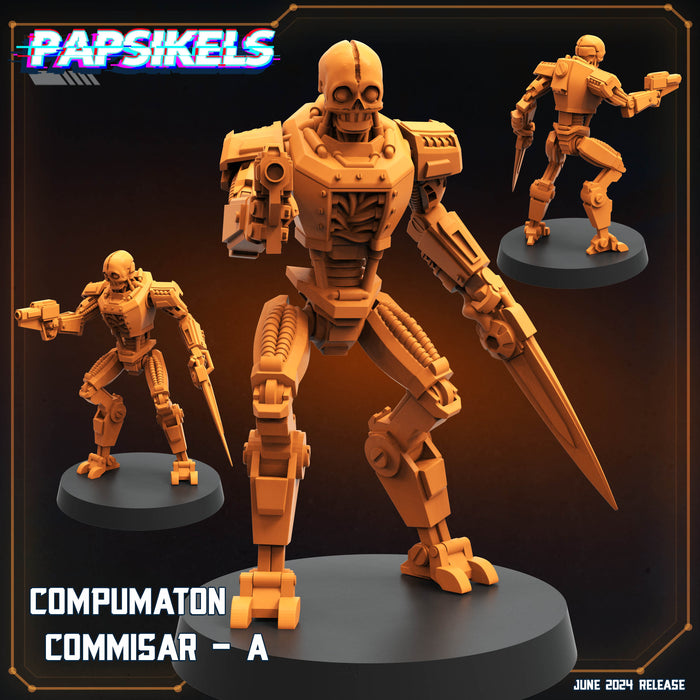 Commisar A | Compumatrons Revenge | Sci-Fi Miniature | Papsikels