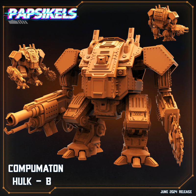 Hulker Miniatures | Compumatrons Revenge | Sci-Fi Miniature | Papsikels