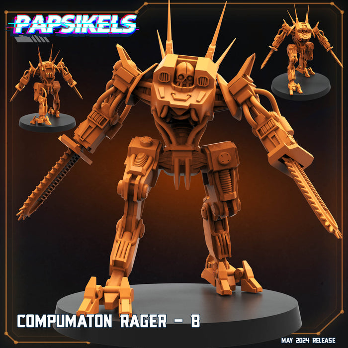 Compumatron Rager B | Democracy Troopers Bugs and Bots | Sci-Fi Miniature | Papsikels