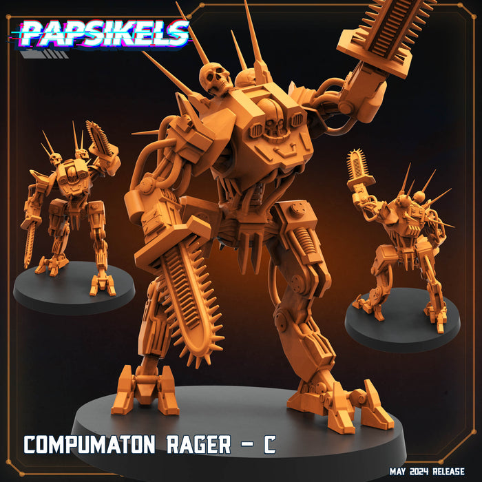 Compumatron Rager C | Democracy Troopers Bugs and Bots | Sci-Fi Miniature | Papsikels