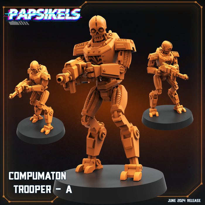 Trooper A | Compumatrons Revenge | Sci-Fi Miniature | Papsikels