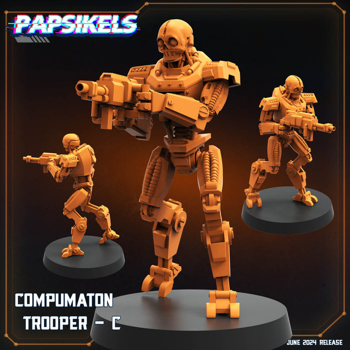 Trooper C | Compumatrons Revenge | Sci-Fi Miniature | Papsikels