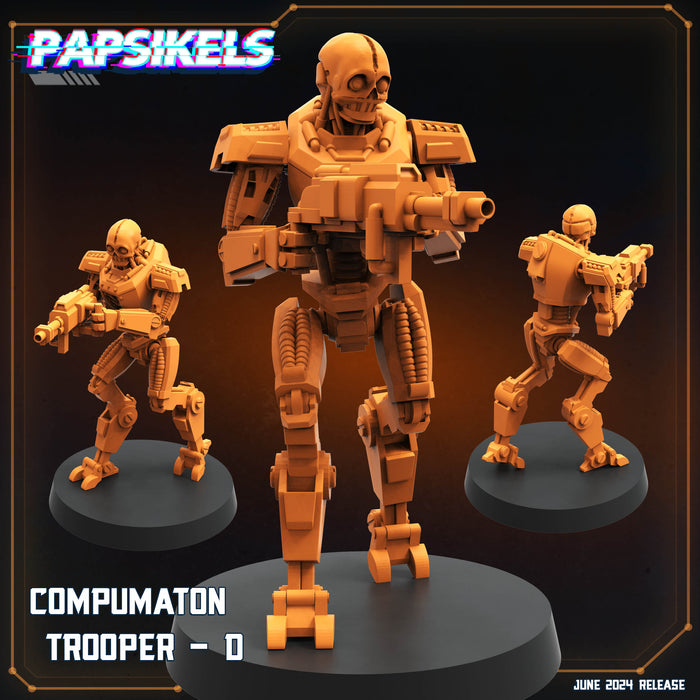 Trooper D | Compumatrons Revenge | Sci-Fi Miniature | Papsikels