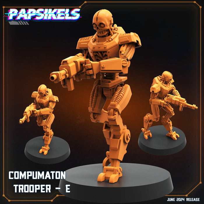 Trooper E | Compumatrons Revenge | Sci-Fi Miniature | Papsikels