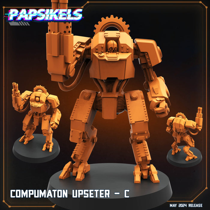 Compumatron Upseter Miniatures | Democracy Troopers Bugs and Bots | Sci-Fi Miniature | Papsikels