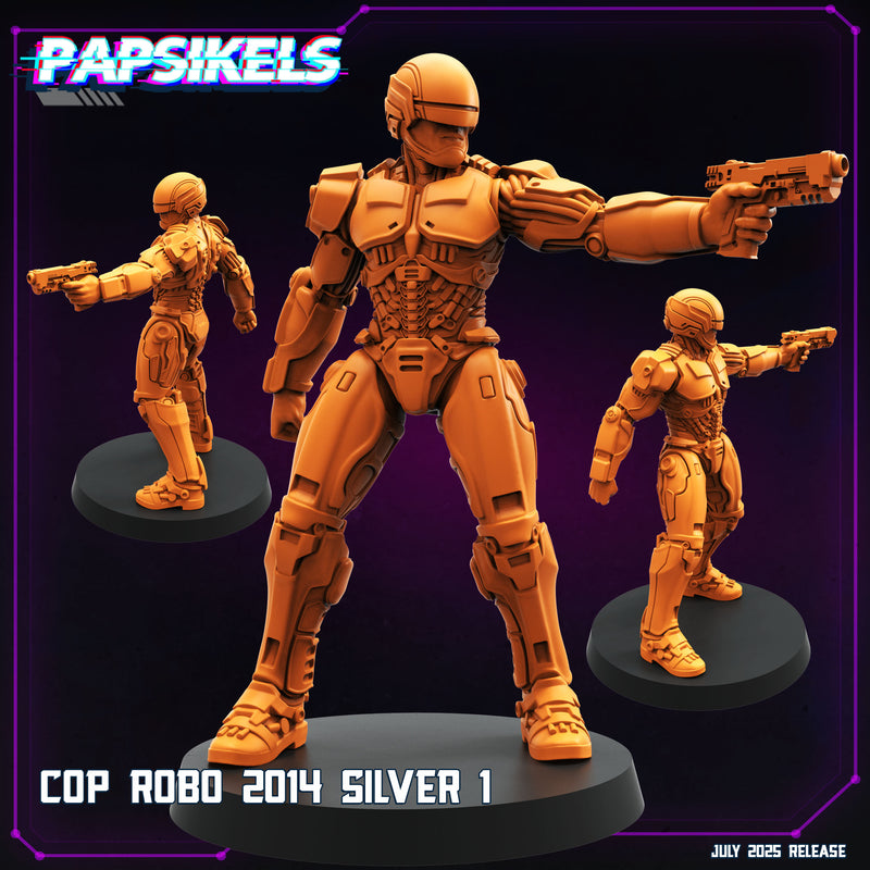Cop Robo Miniatures | Cyberpunk | Papsikels