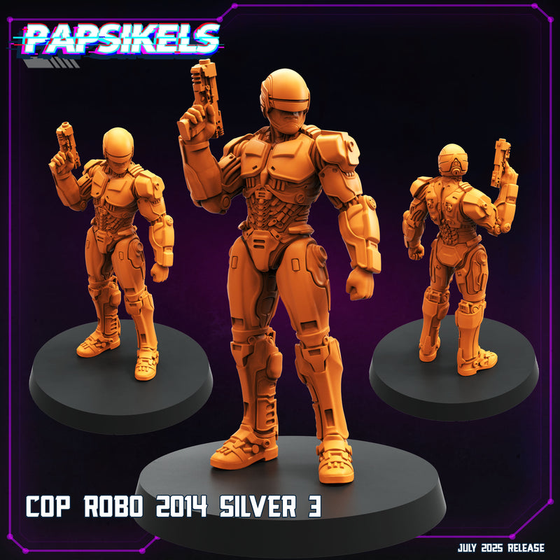 Cop Robo Miniatures | Cyberpunk | Papsikels