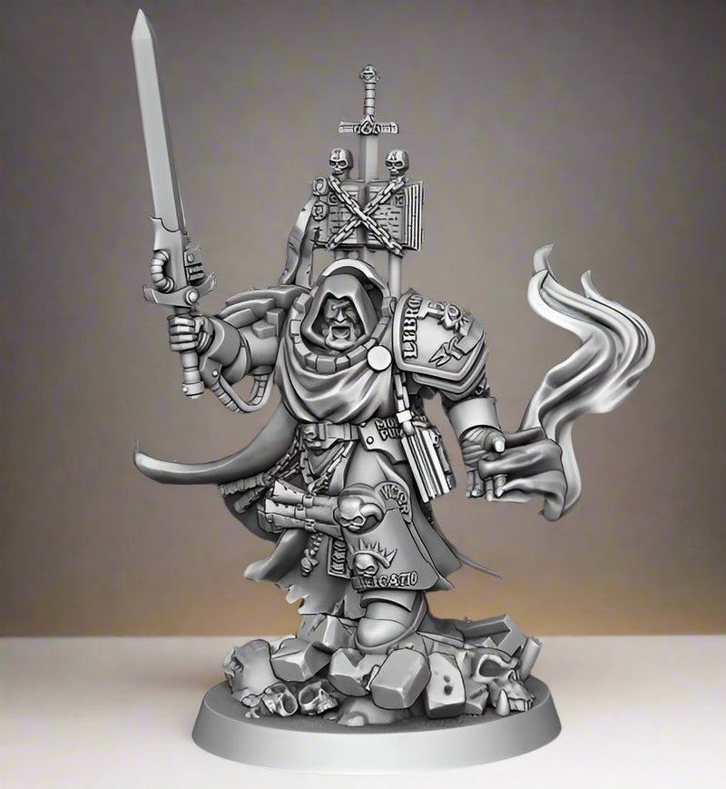 Custos Libri Curator | Silver Wardens | Sci-Fi Miniature | DMG Minis