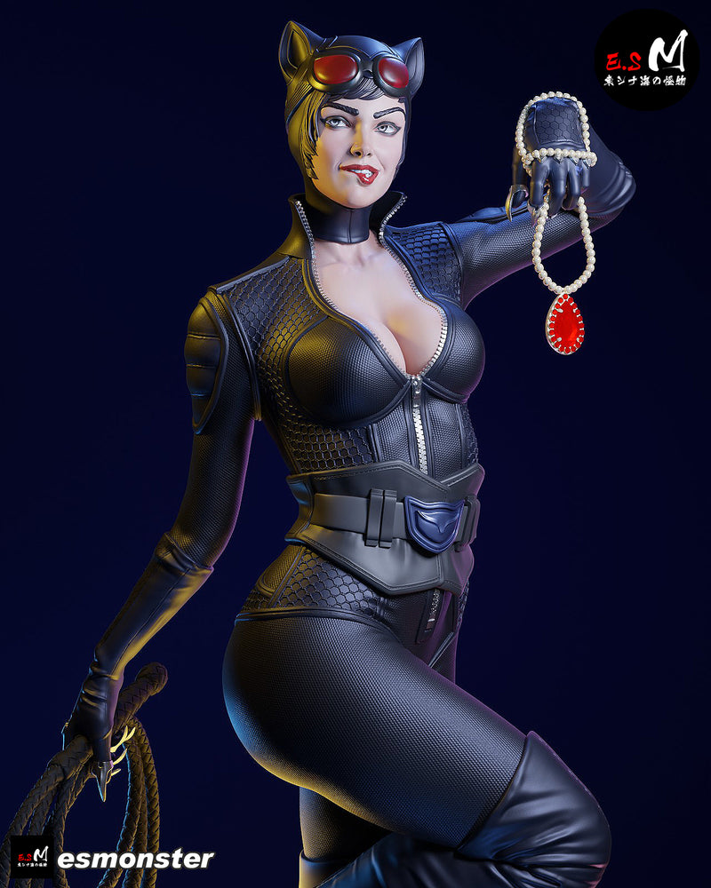 Cat Woman | Pin-Up Statue Fan Art Miniature Unpainted | E.S Monster