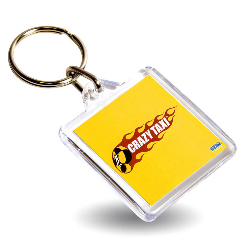 Retro Gaming Box Art Keyring - Gen VI DC Console Style