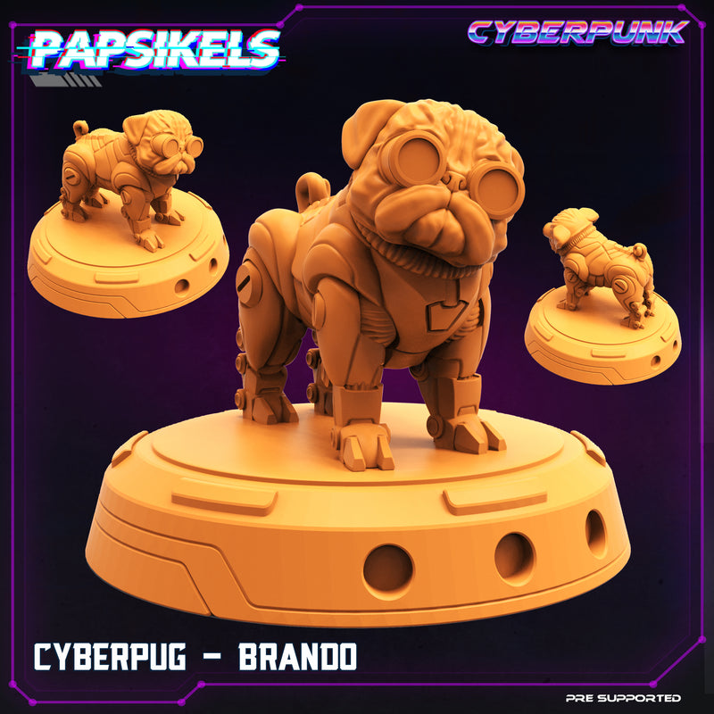 Cyberdog Miniatures | Cyberpunk Sci-Fi Miniature | Papsikels