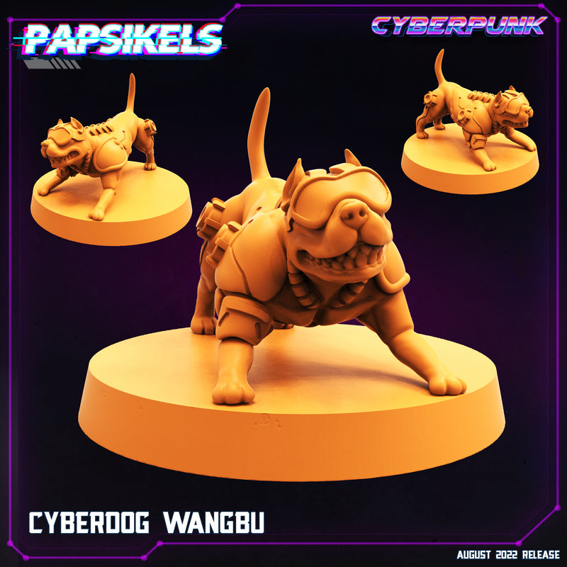 Cyberdog Miniatures | Cyberpunk Sci-Fi Miniature | Papsikels