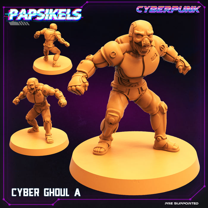 Cyber Ghoul Miniatures | Cyberpunk | Sci-Fi Miniature | Papsikels