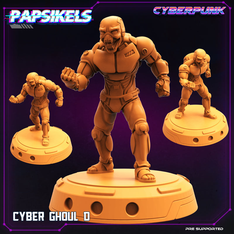 Cyber Ghoul Miniatures | Cyberpunk | Sci-Fi Miniature | Papsikels