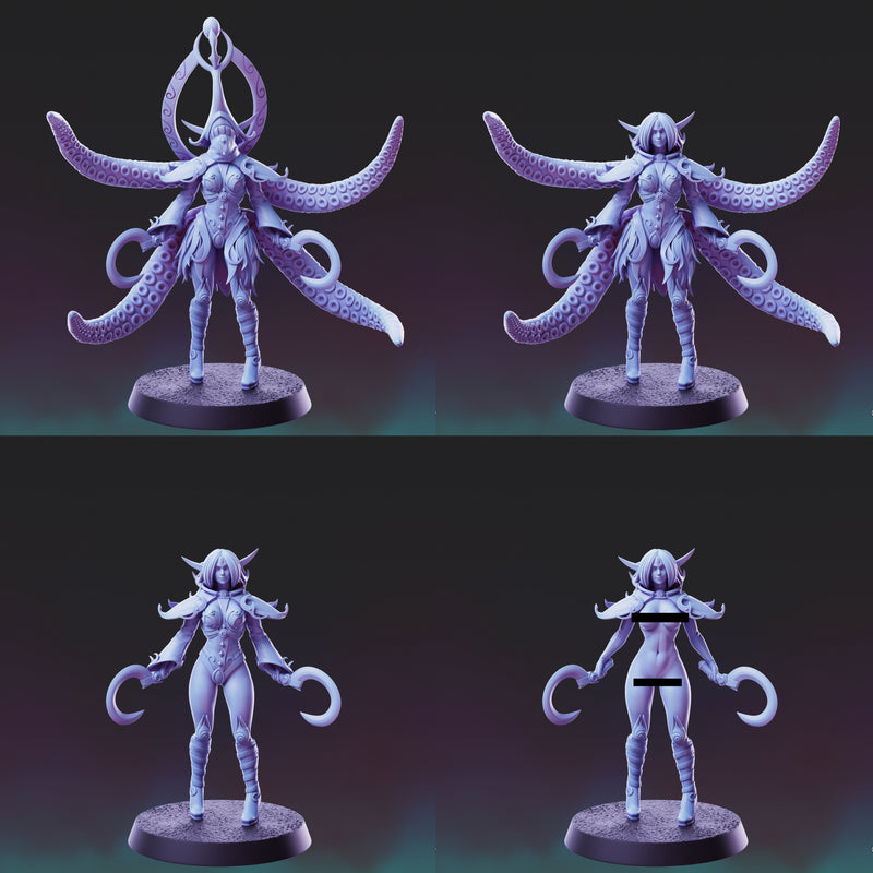 Eldritch Elf Cultist Miniatures | Fantasy Miniature | PS Miniatures