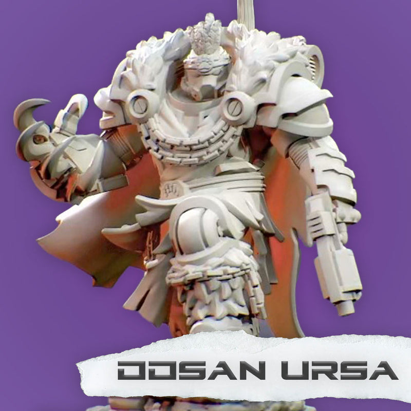 Captain Oosan Ursa | Space Bears | Grimdark Miniature | Tabletop Time