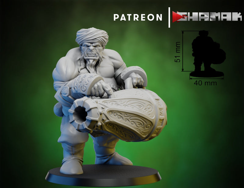 Cannoneer Minatures | Ogres | Fantasy Miniature | Ghamak TabletopXtra