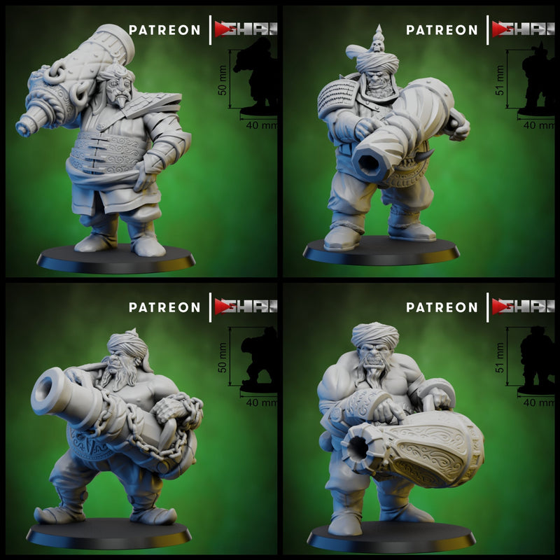 Cannoneer Minatures | Ogres | Fantasy Miniature | Ghamak TabletopXtra