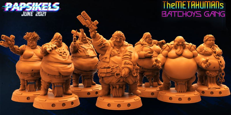 Batchoy Gang Miniatures | Cyberpunk | Sci-Fi Miniature | Papsikels