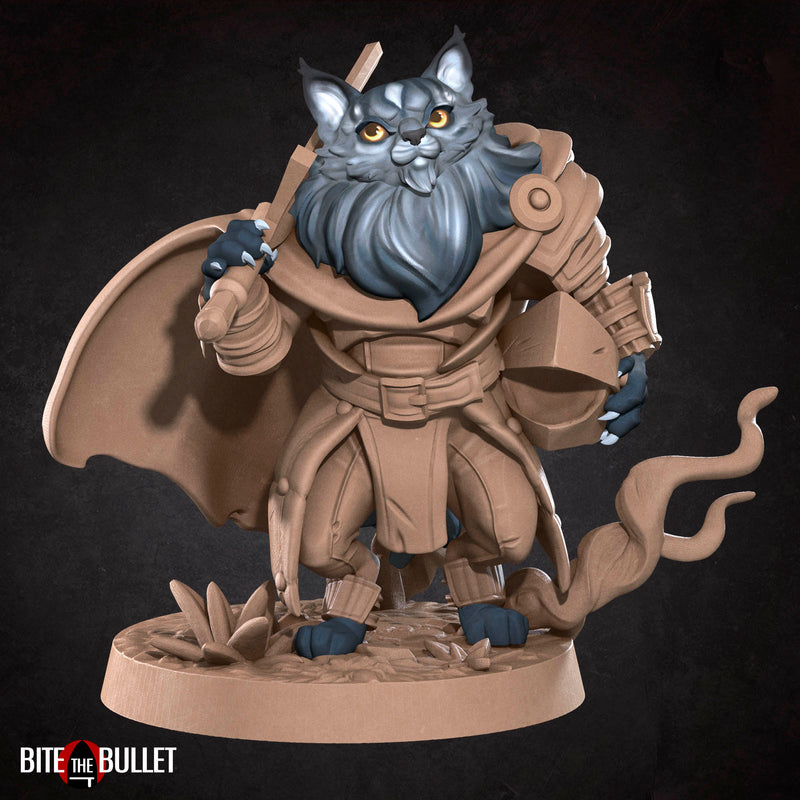 Cat Warrior | Tabaxi | Fantasy Miniature | Bite the Bullet TabletopXtra